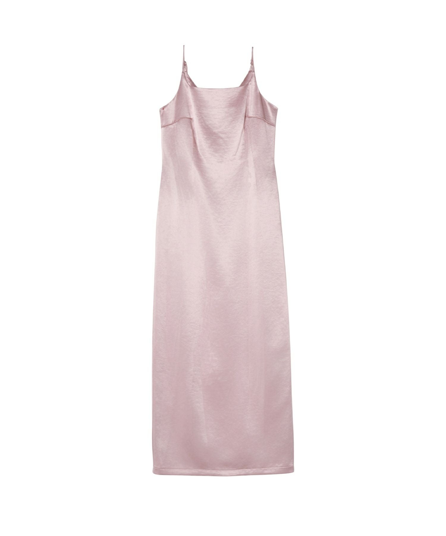 glossy satin back ribbon dress | ANDRESD