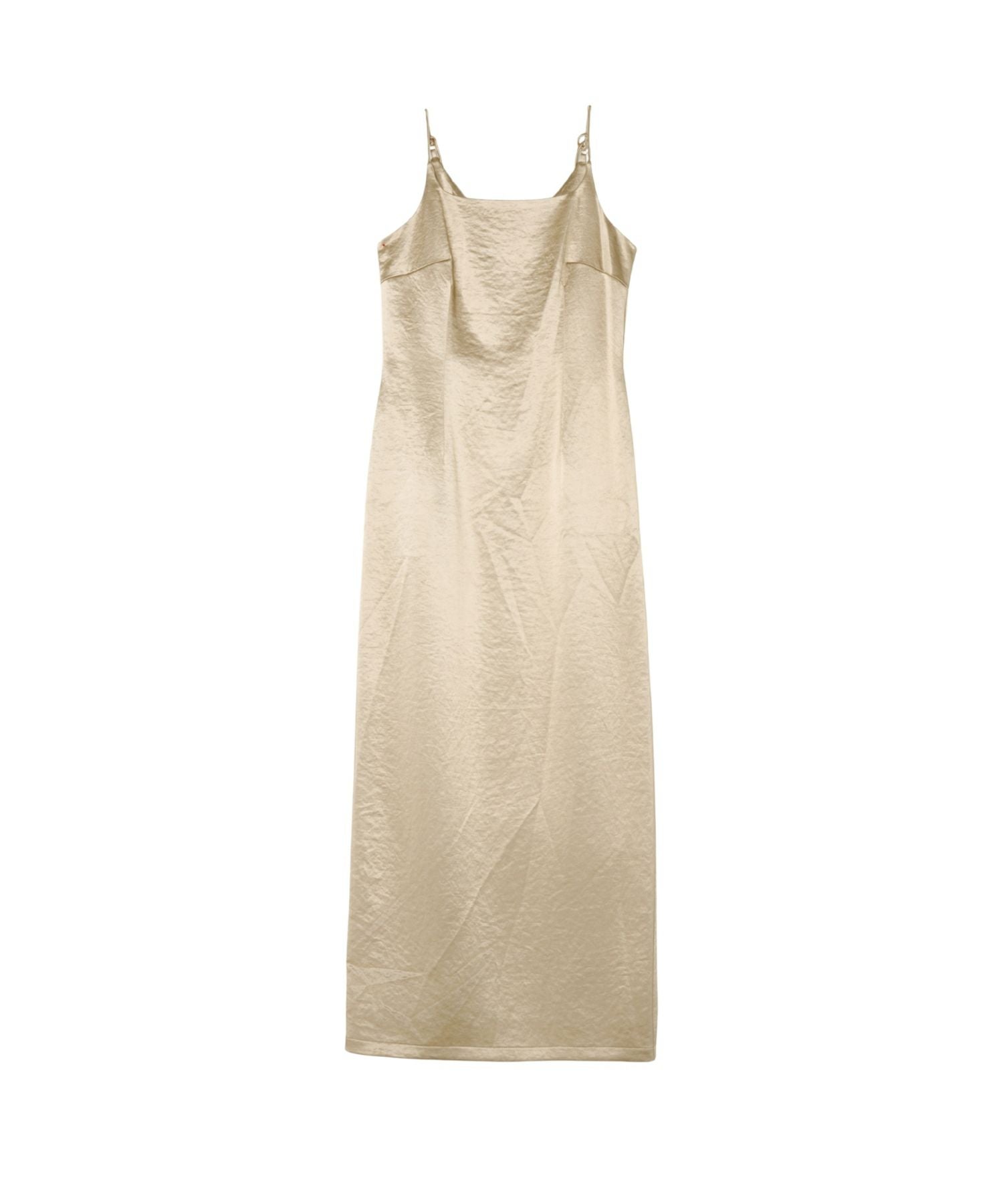 glossy satin back ribbon dress | ANDRESD