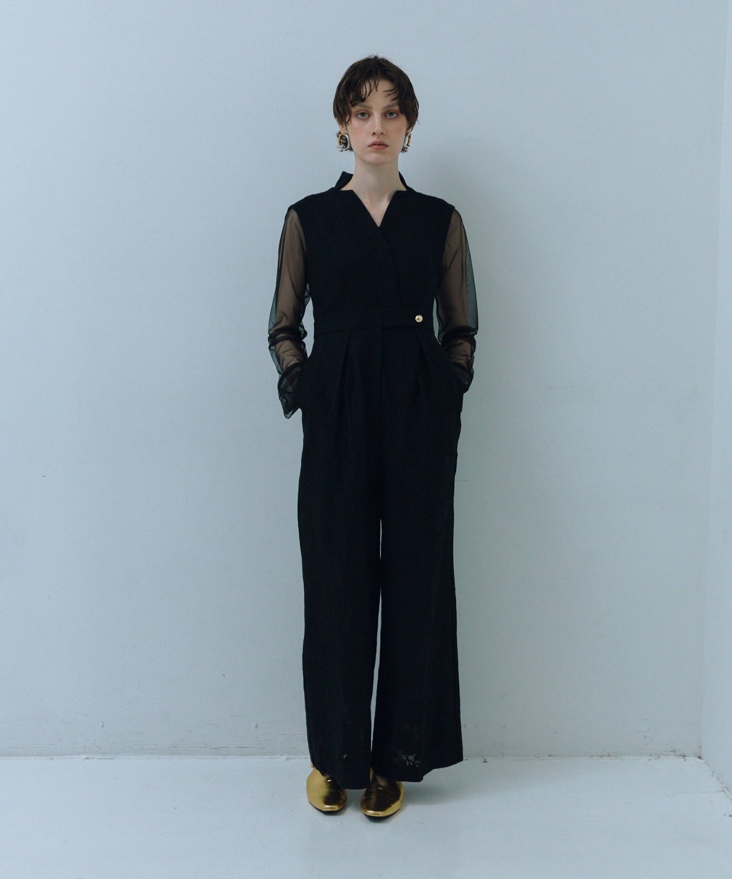 [ゆ］ANDRESD ワンピース bonding lace all-in-one dress | ANDRESD
