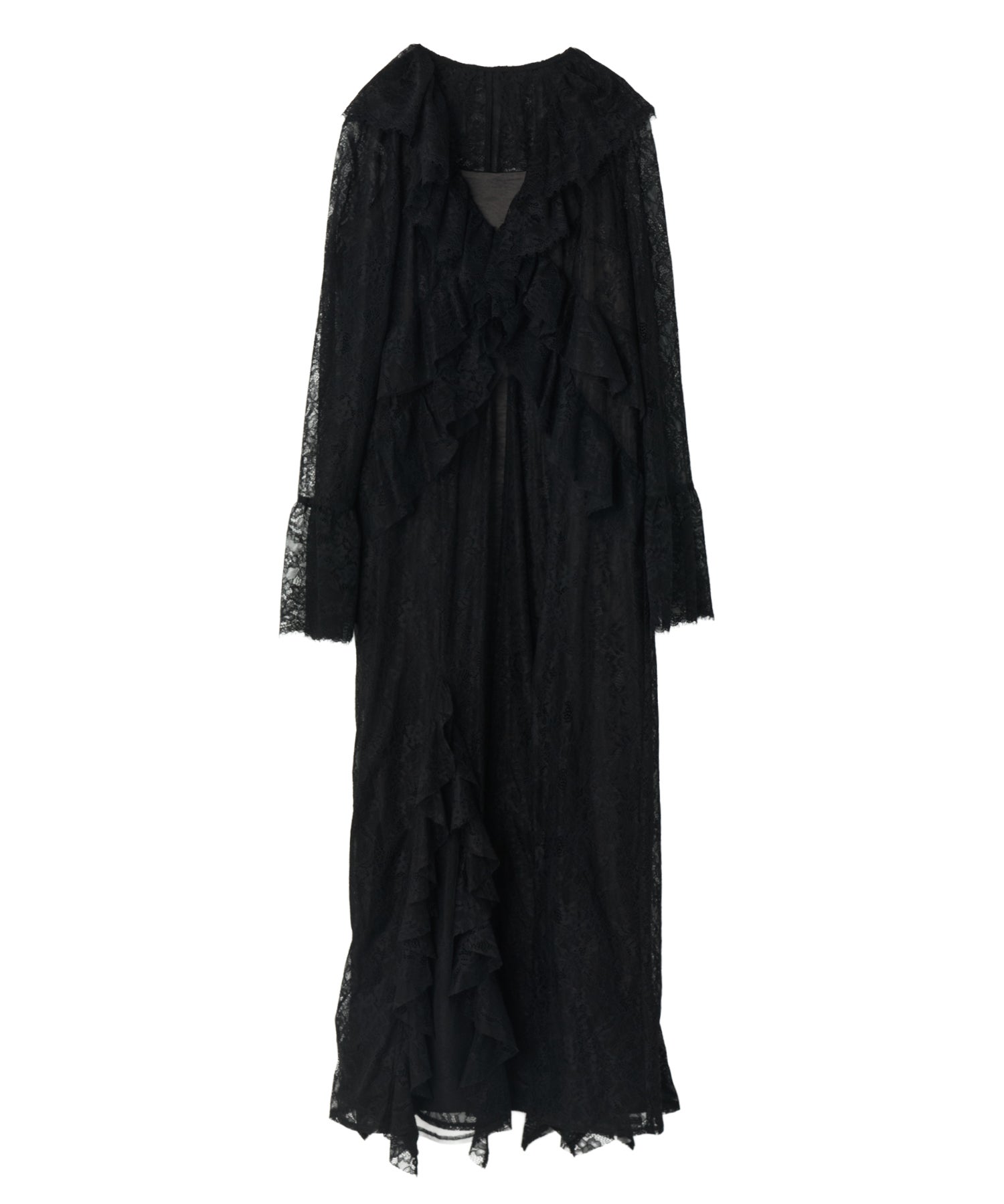 ruffle lace gown layered dress | ANDRESD