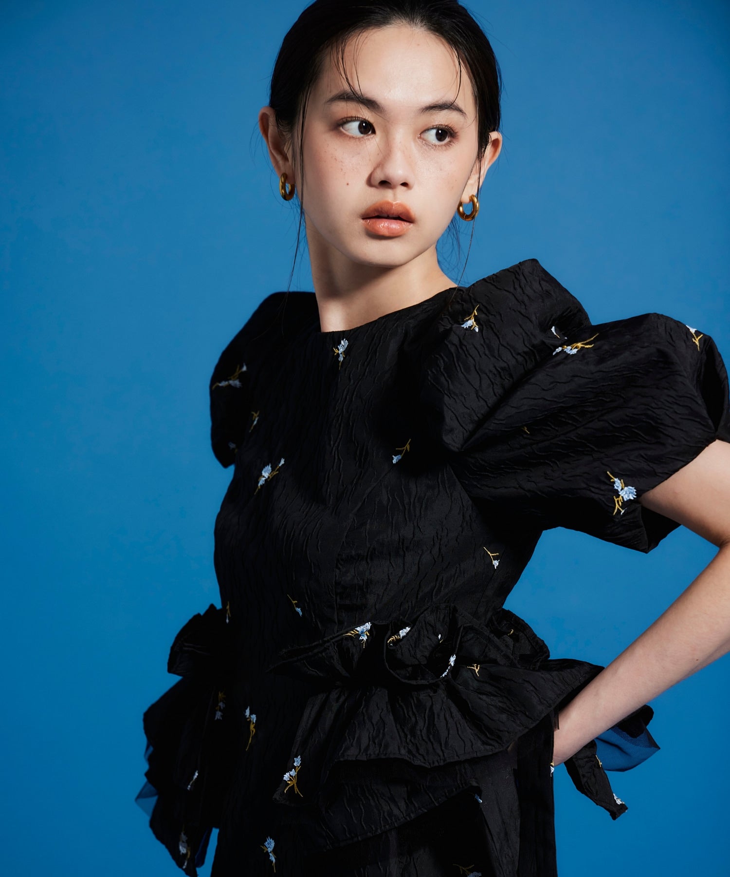 blossom frill dress | ANDRESD