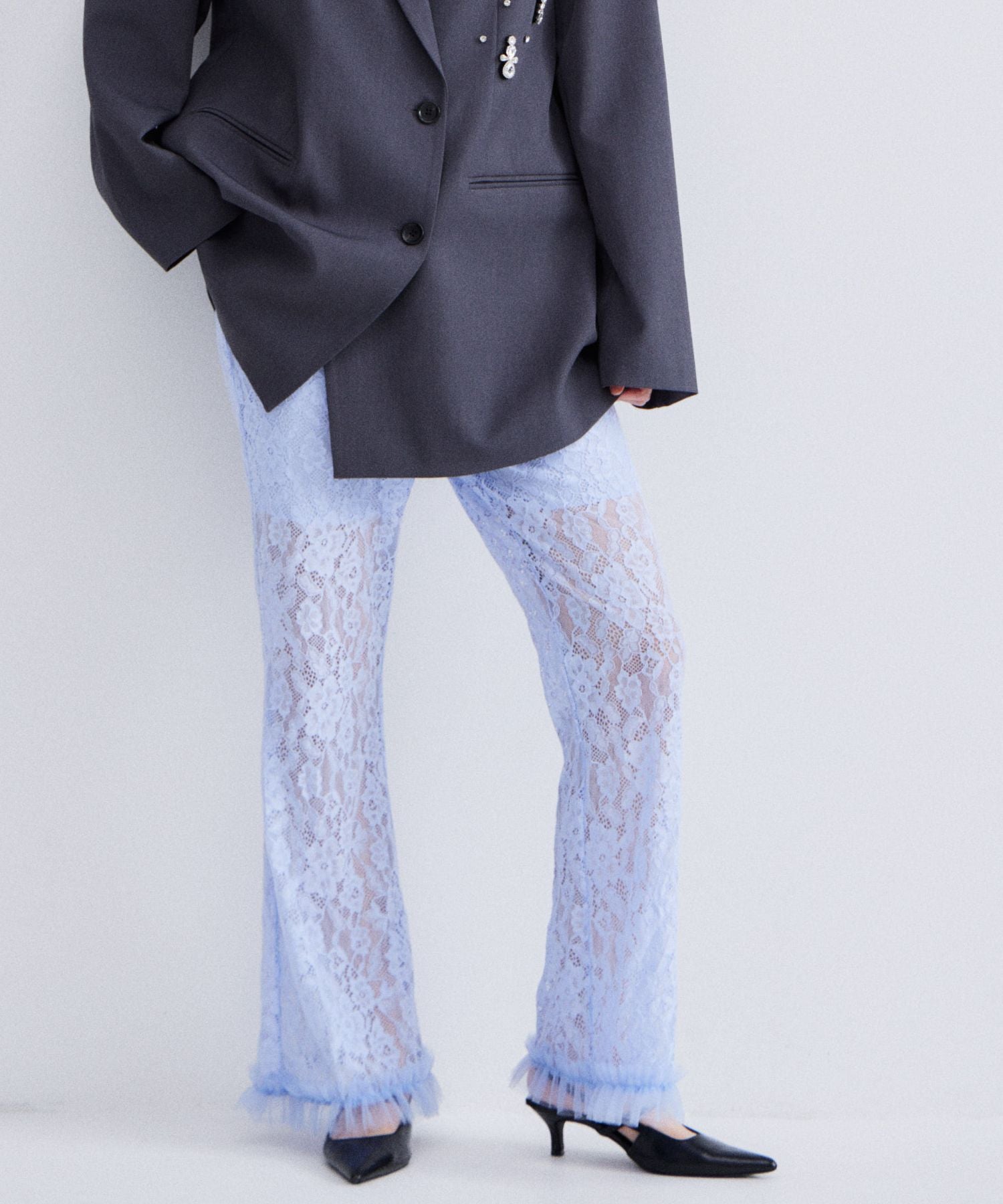 lace flare pants | ANDRESD