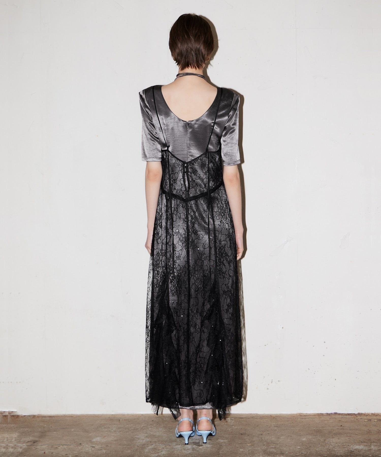 sparkle lace satin dress | ANDRESD sparkle lace satin dress | ANDRESD