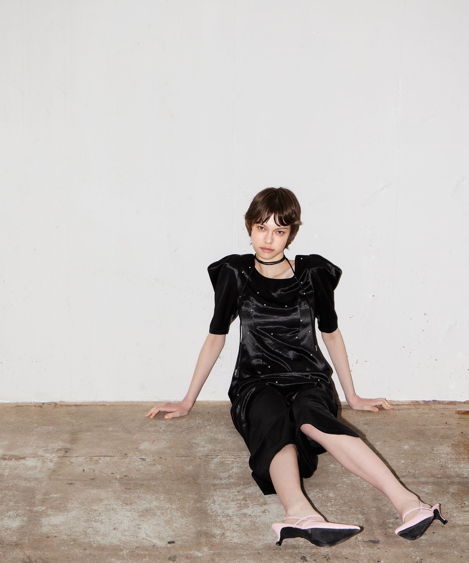 pearl glow satin dress | ANDRESD