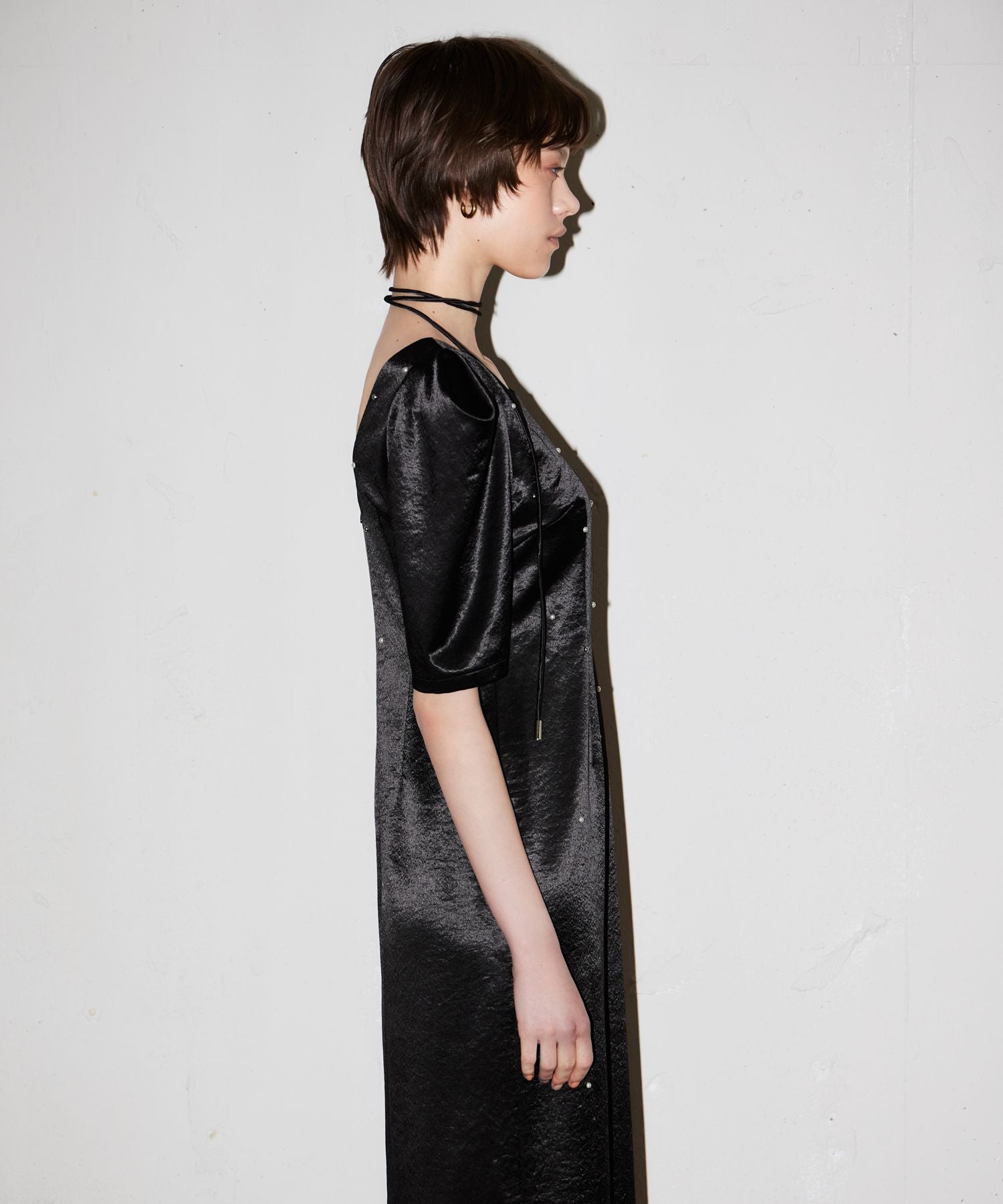 pearl glow satin dress | ANDRESD