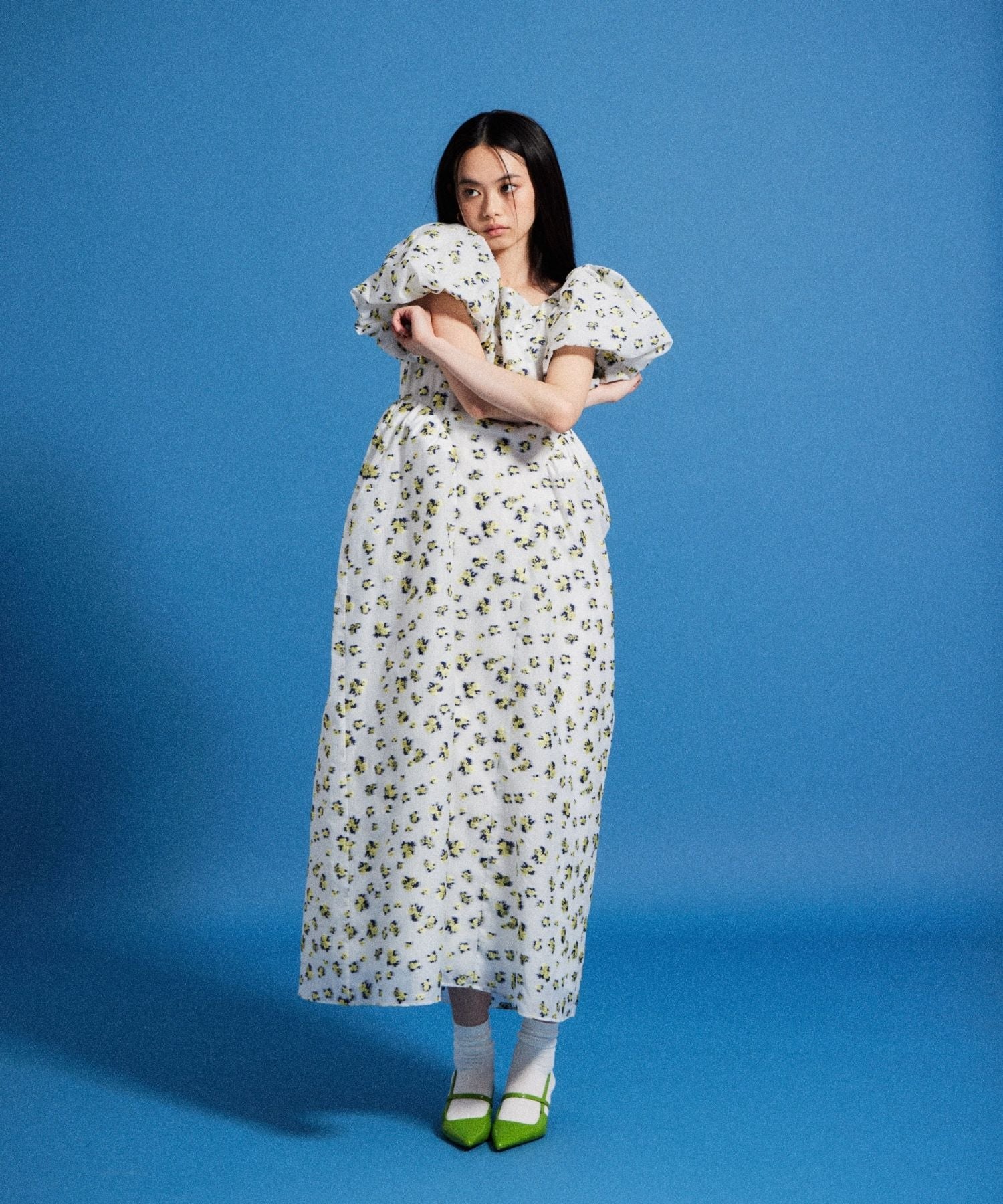 Flower Jacquard Forme Dress | ANDRESD