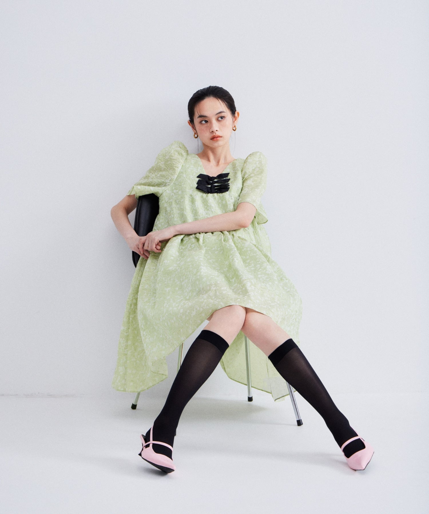Edge Ribbon Mini Dress | ANDRESD