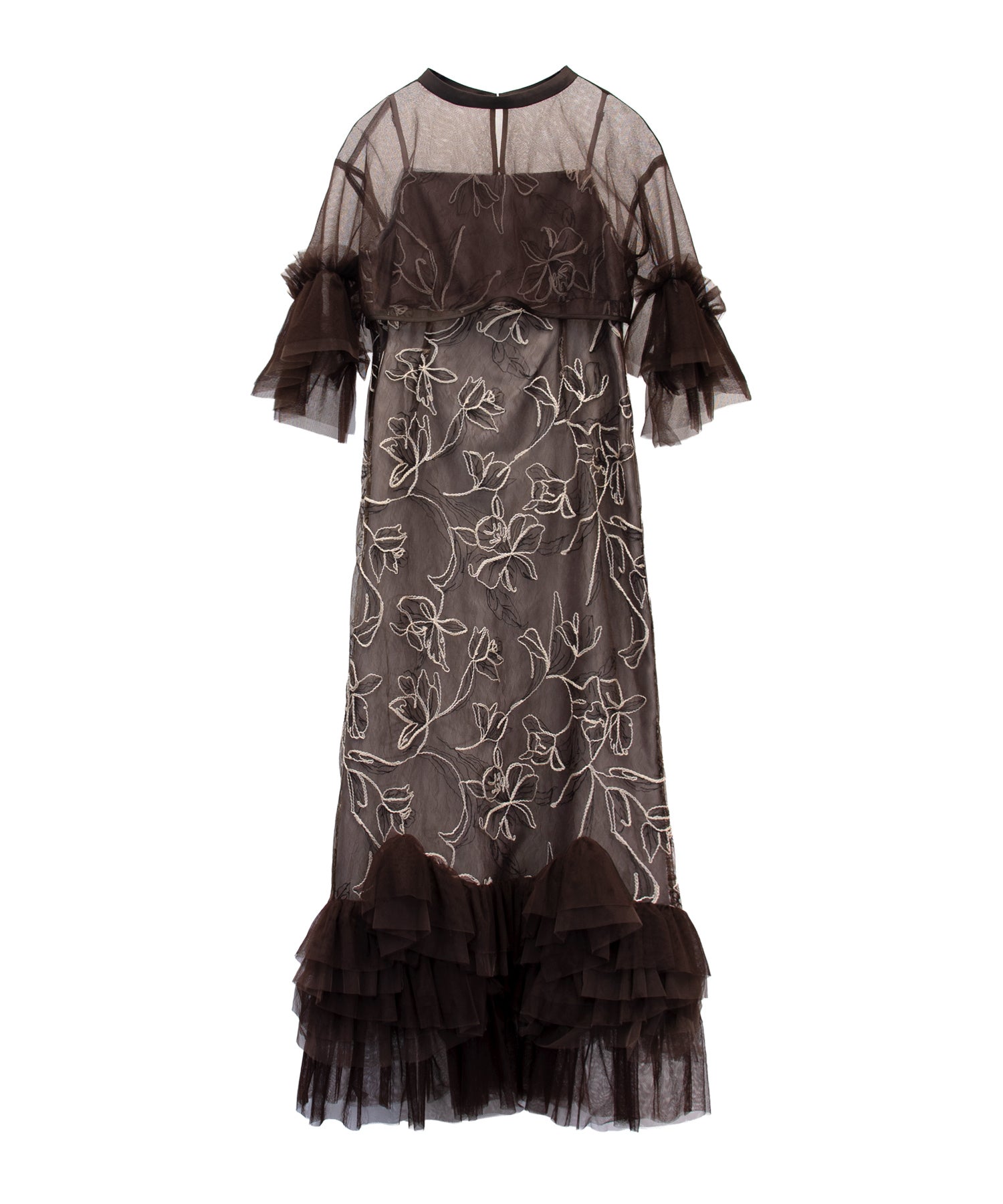 Embroidery frill Set Dress | ANDRESD Embroidery frill Set Dress | ANDRESD
