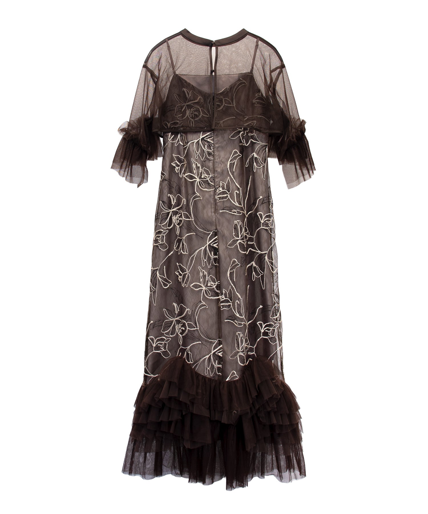 Embroidery frill Set Dress | ANDRESD