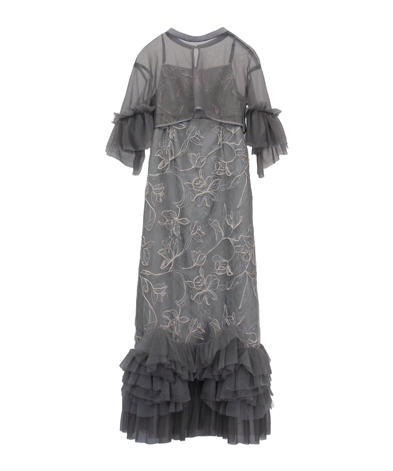 Embroidery frill Set Dress | ANDRESD