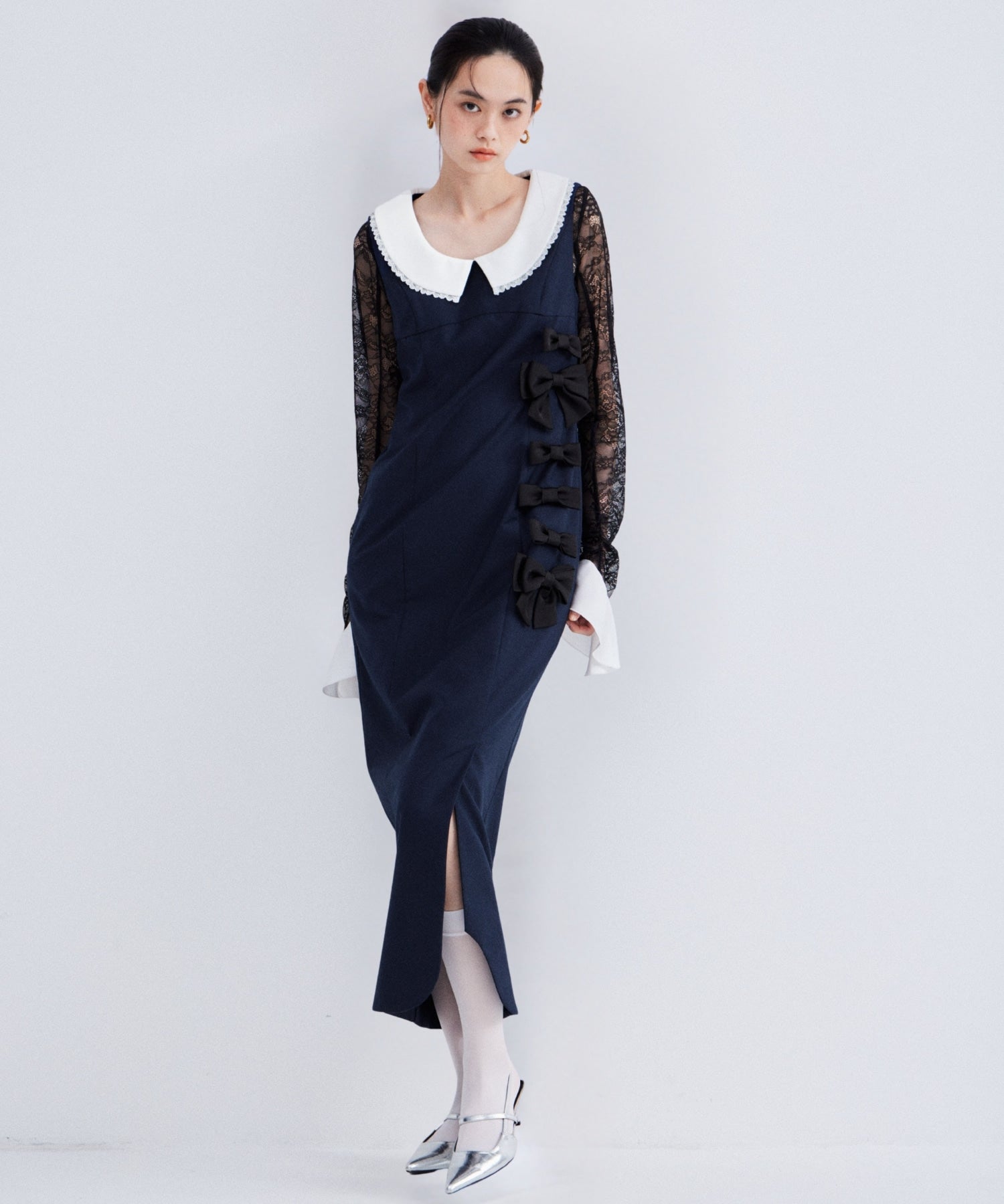 Mixed Ribbon Line Dress | ANDRESD