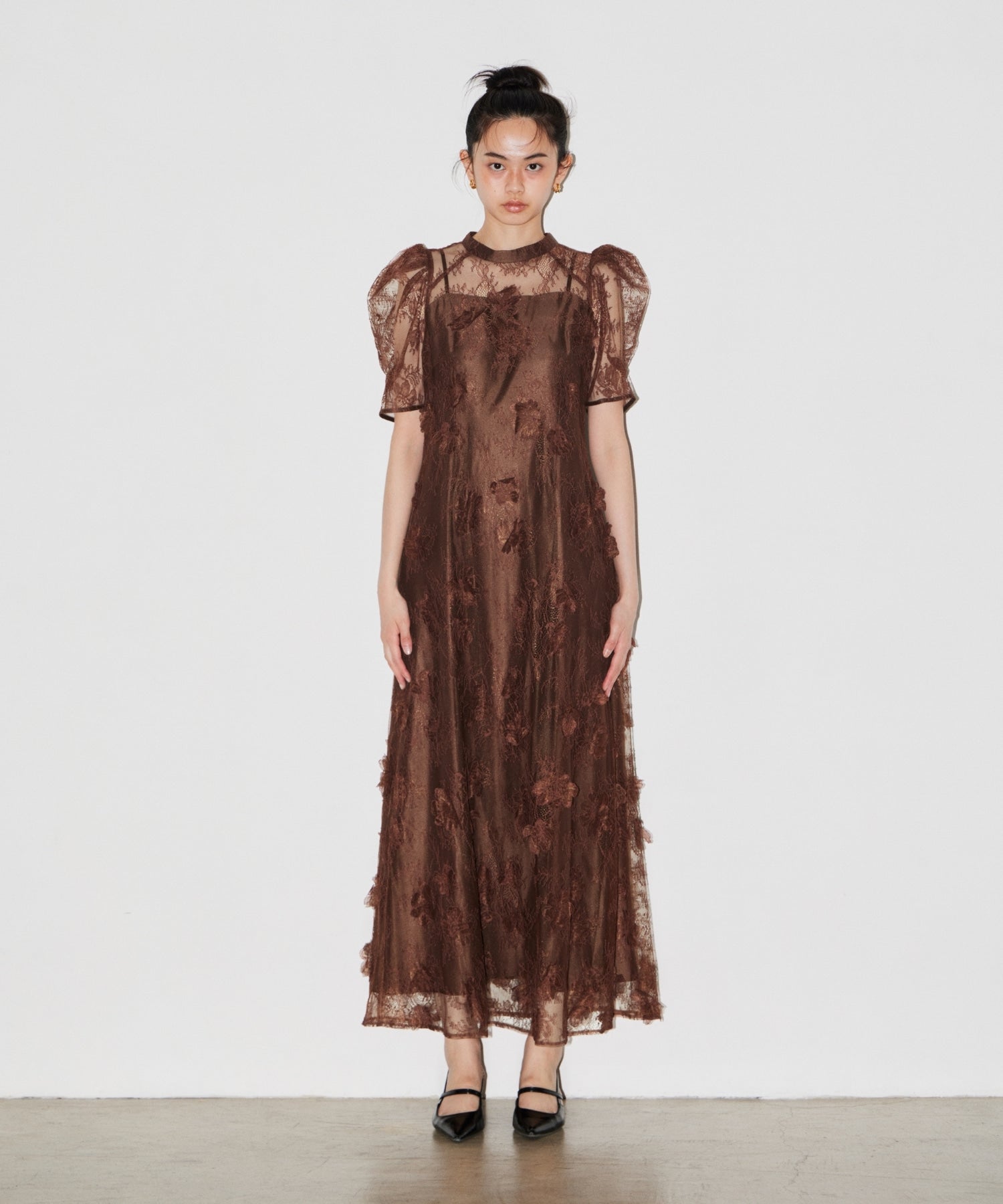 andresd ブラウンドレス　M Dress | ANDRESD