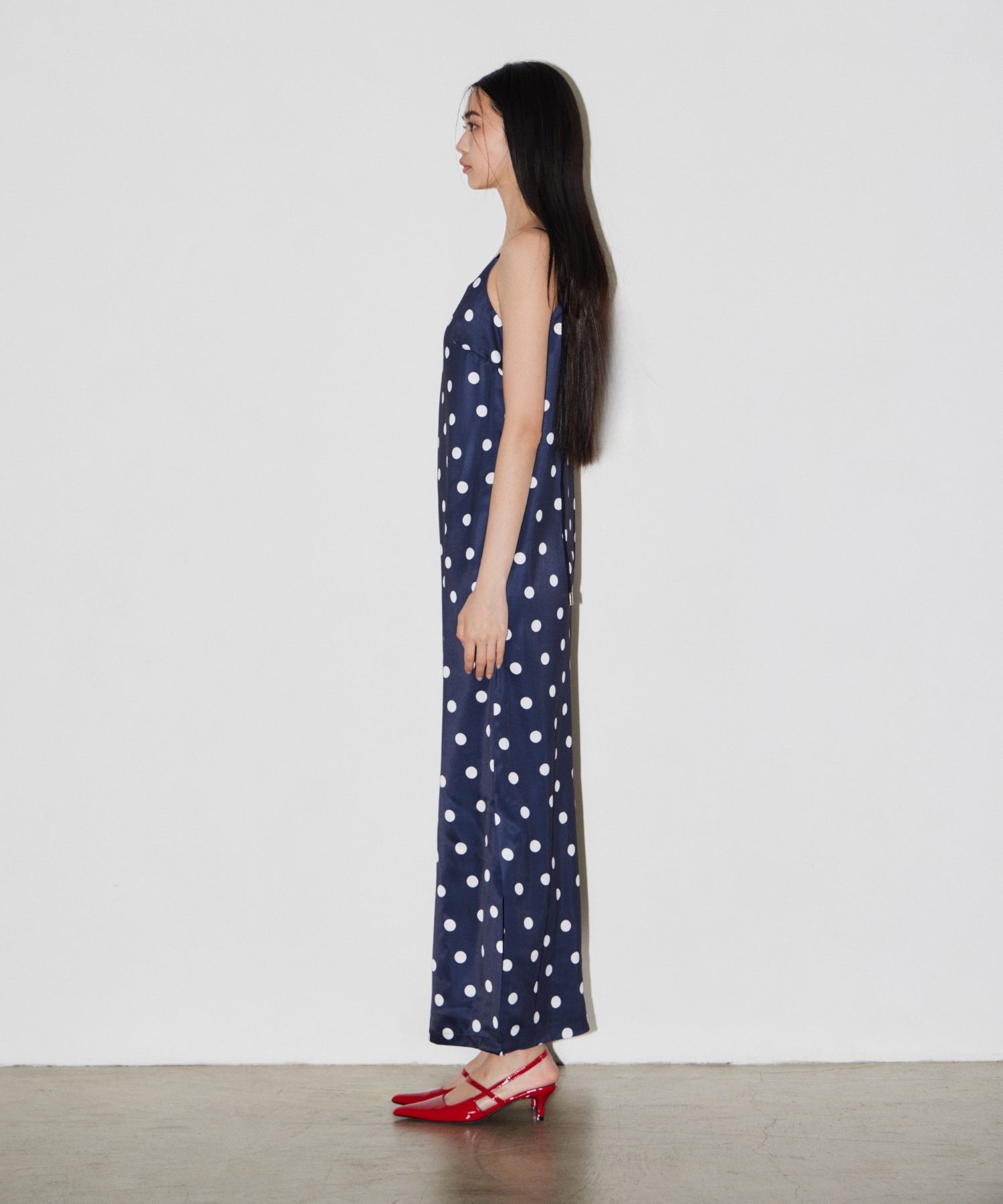 Minimal Dot Satin Dress | ANDRESD